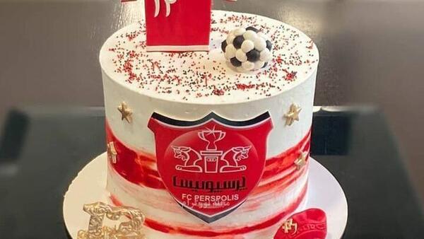 عکس کیک تولد دخترانه پرسپولیس