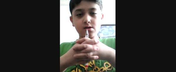 عکس ضربان قلب روی دست با خودکار
