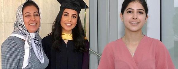 عکس شکوفه چوپان نژاد و دخترانش