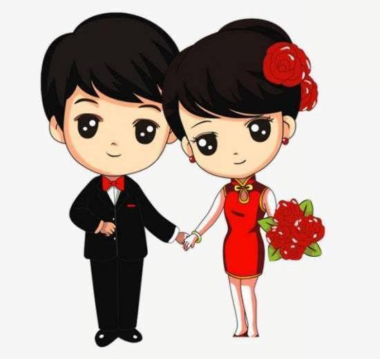 عکس عاشقانه دونفره کاریکاتوری
