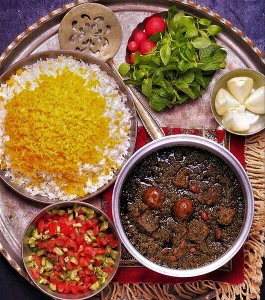 عکس هایی از خورشت قورمه سبزی