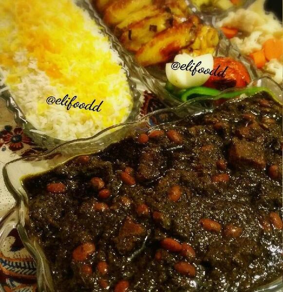 عکس هایی از خورشت قورمه سبزی