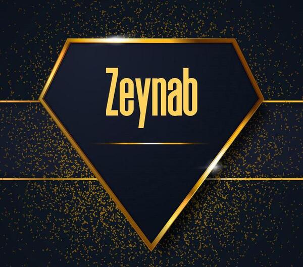 عکس نوشته اسم زینب انگلیسی