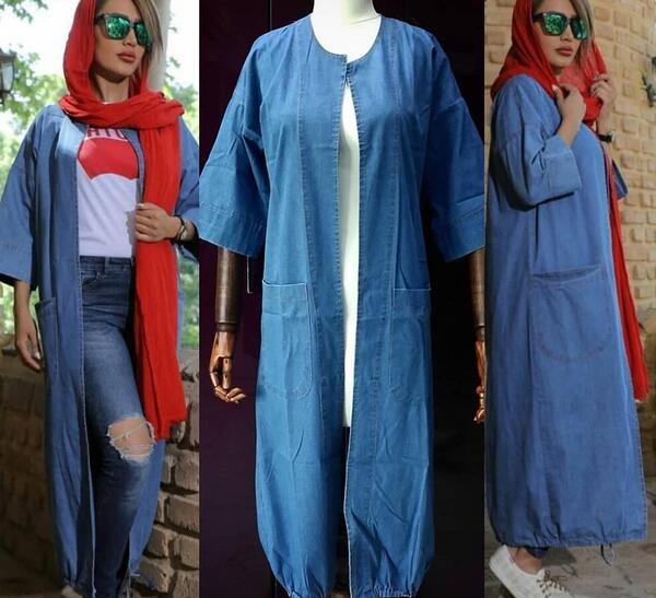 عکس ست مانتو لی با روسری