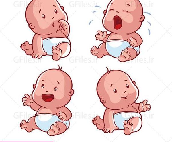 عکس نوزاد دختر کارتونی