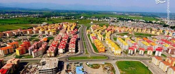 عکس هوایی مسکن مهر رشت
