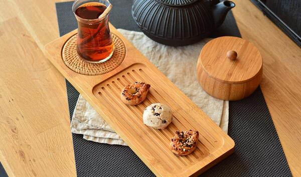 عکس سینی چای چوبی