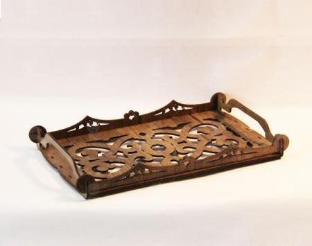 عکس سینی چای چوبی