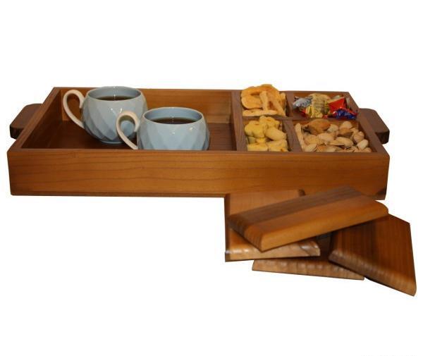 عکس سینی چای چوبی