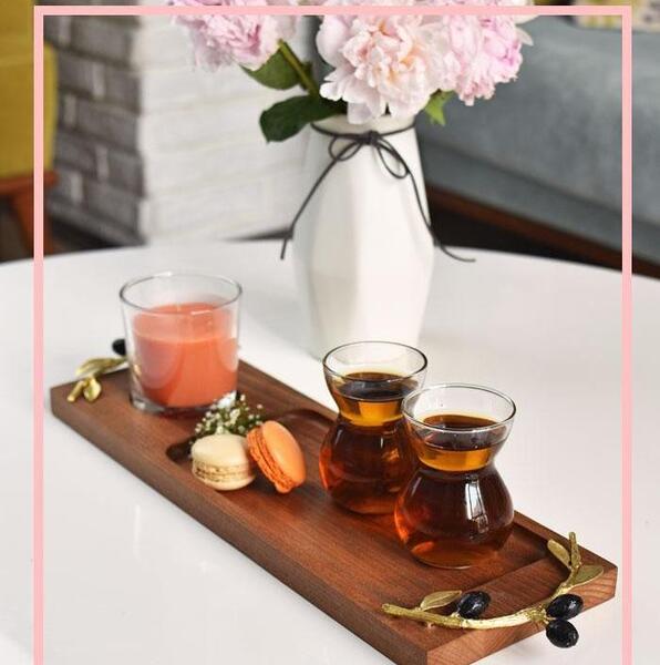 عکس سینی چای چوبی