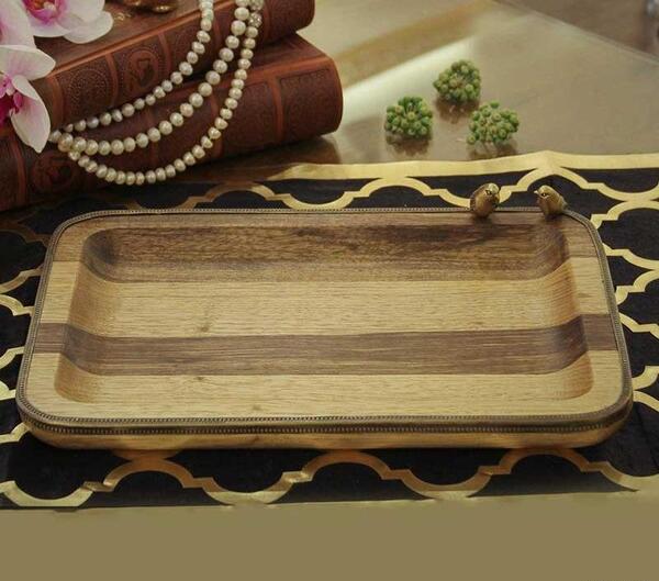 عکس سینی چای چوبی