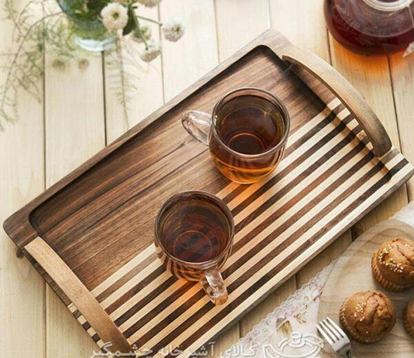 عکس سینی چای چوبی