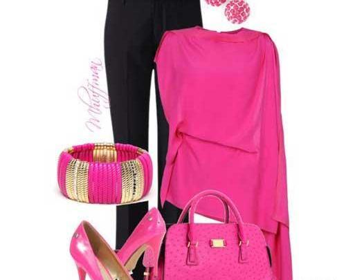 عکس ست های صورتی دخترانه