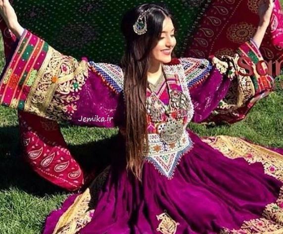 عکس مدل لباس مجلسی گند افغانی