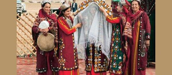 عکس لباس عروس ترکمنی