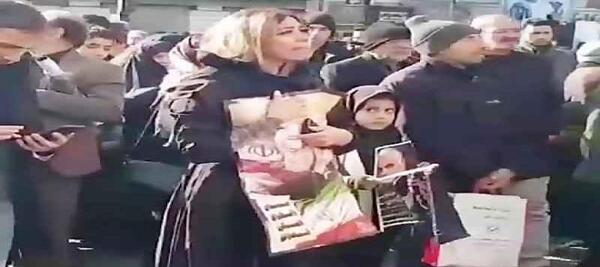 عکس حاج قاسم با دختر بد حجاب