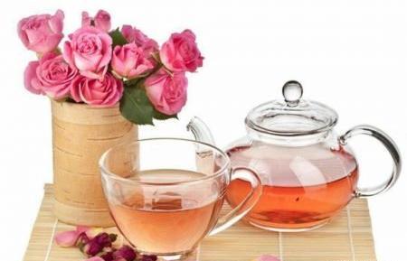 عکس چای گل محمدی