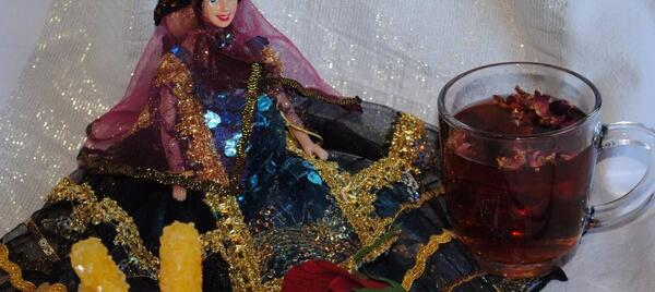 عکس چای گل محمدی