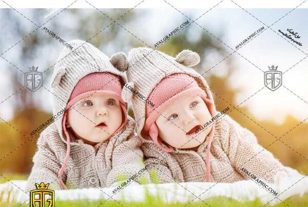 عکس نوزاد دوقلو