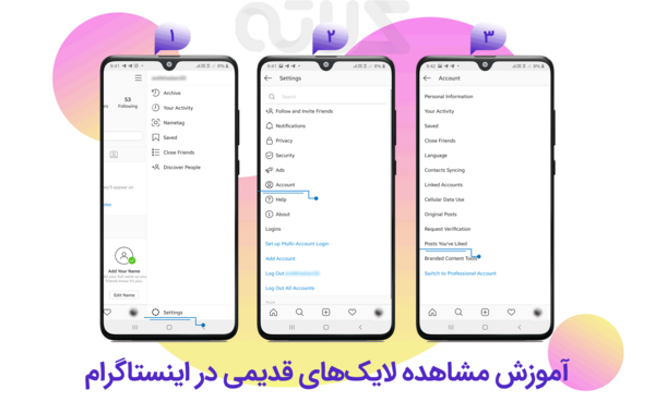 عکس های لایک کرده در اینستاگرام