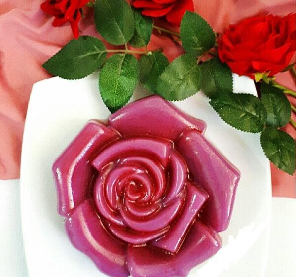 عکس از ژله گل رز