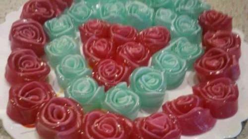 عکس از ژله گل رز