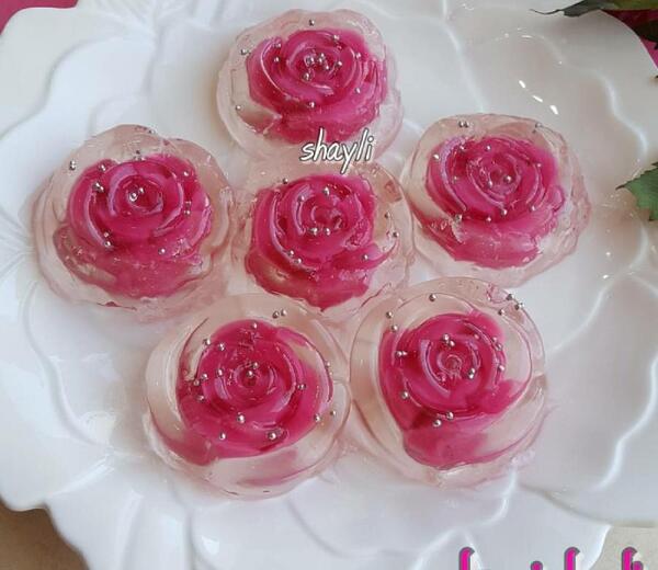 عکس از ژله گل رز