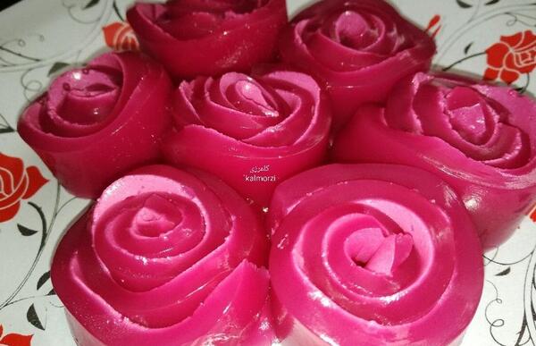 عکس از ژله گل رز