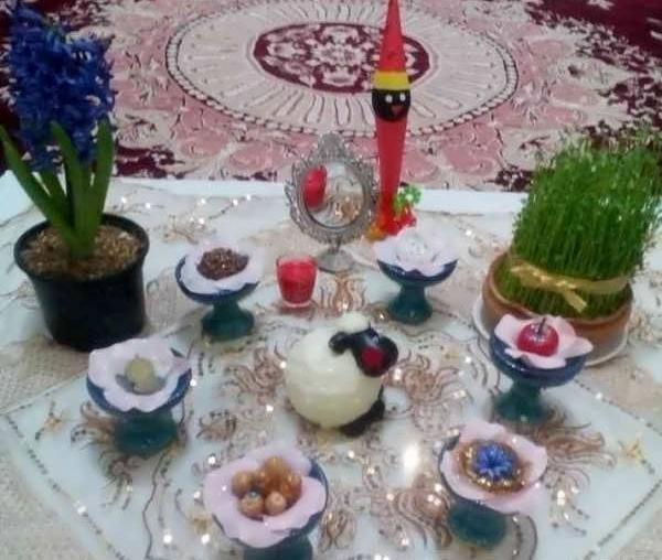 عکس سفره هفت سین خانگی ساده