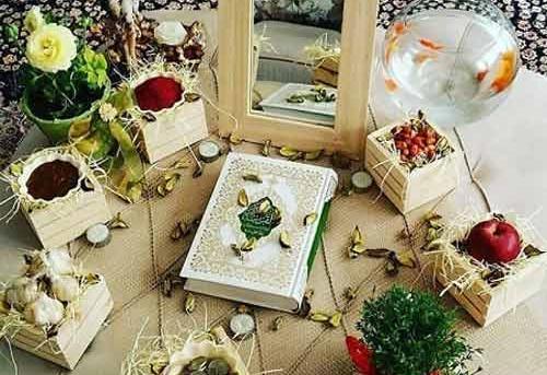 عکس سفره هفت سین خانگی ساده