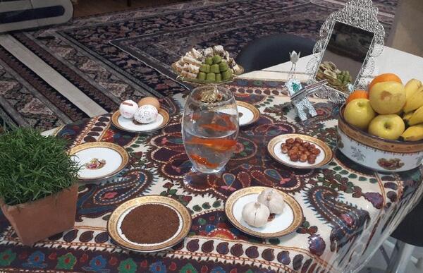 عکس سفره هفت سین خانگی ساده