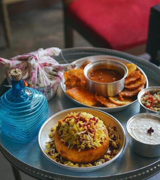 عکس غذا در ظروف مسی