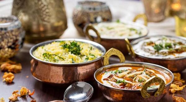 عکس غذا در ظروف مسی