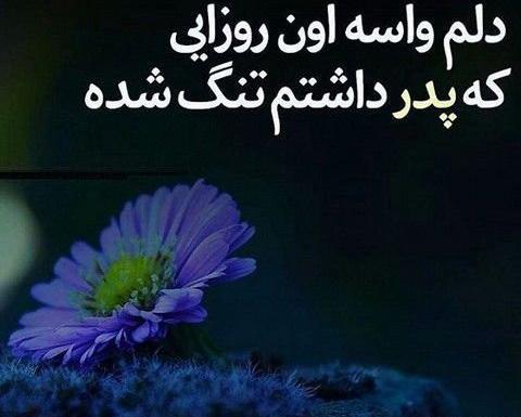 عکس نوشته بابا دلم هواتو کرده