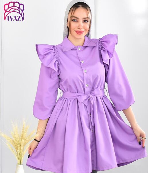 عکس مدل مانتو چین دار کوتاه