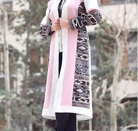عکس مانتو جلو باز زمستانی
