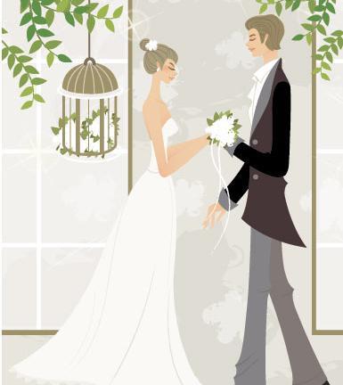 عکس عروس داماد کارتونی