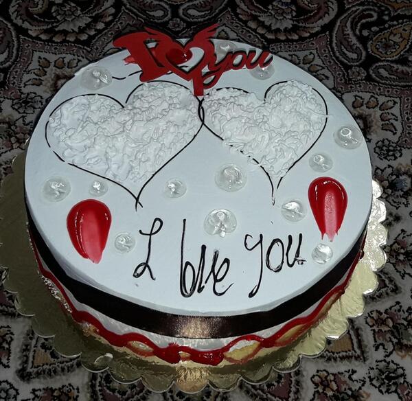عکس کیک تولد آسیه