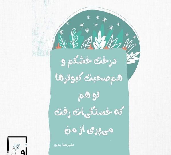 عکس نوشته های علیرضا بدیع