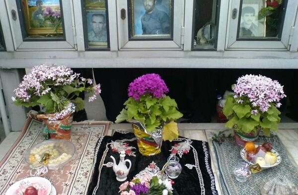 عکس هفت سین روی سنگ قبر