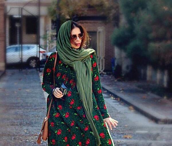 عکس مانتو گلدار کتی