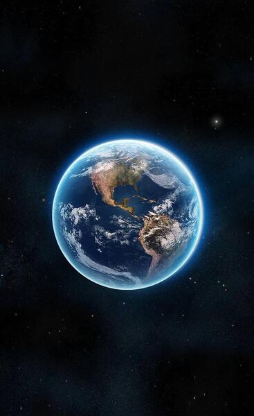 عکس کره زمین سیاه