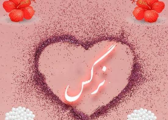 عکس نوشته ی اسم نرگس