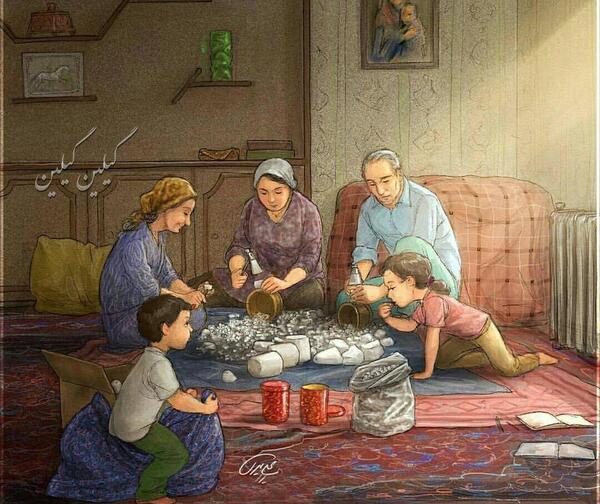 عکس نوشته خاطرات خانه مادربزرگ
