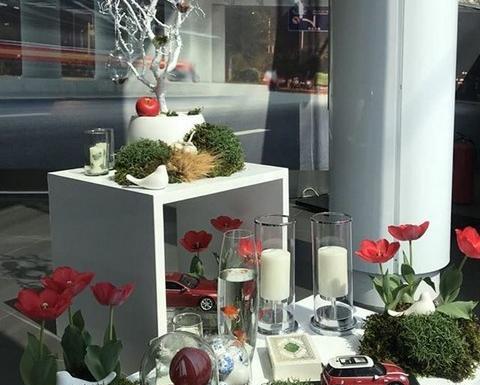 عکس ایده هفت سین با ظروف شیشه ای