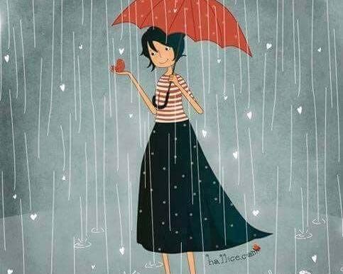 عکس نوشته های فانتزی بارانی