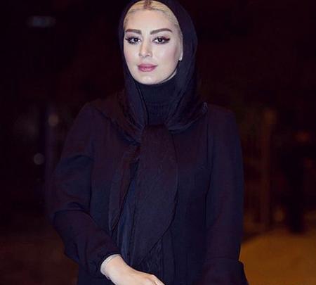 عکس سحر قریشی با مانتو لی