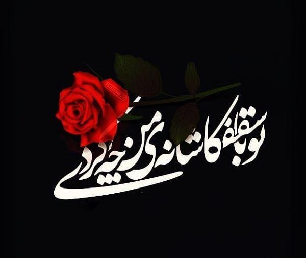 عکس نوشته تو با حال پروانه من چه کردی