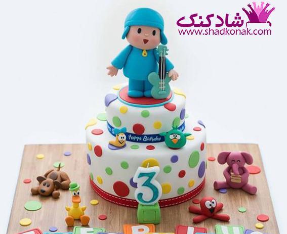 عکس کیک تولد پسرانه دو سالگی