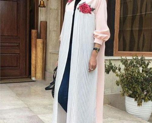 عکس مانتو بلند جلو باز
